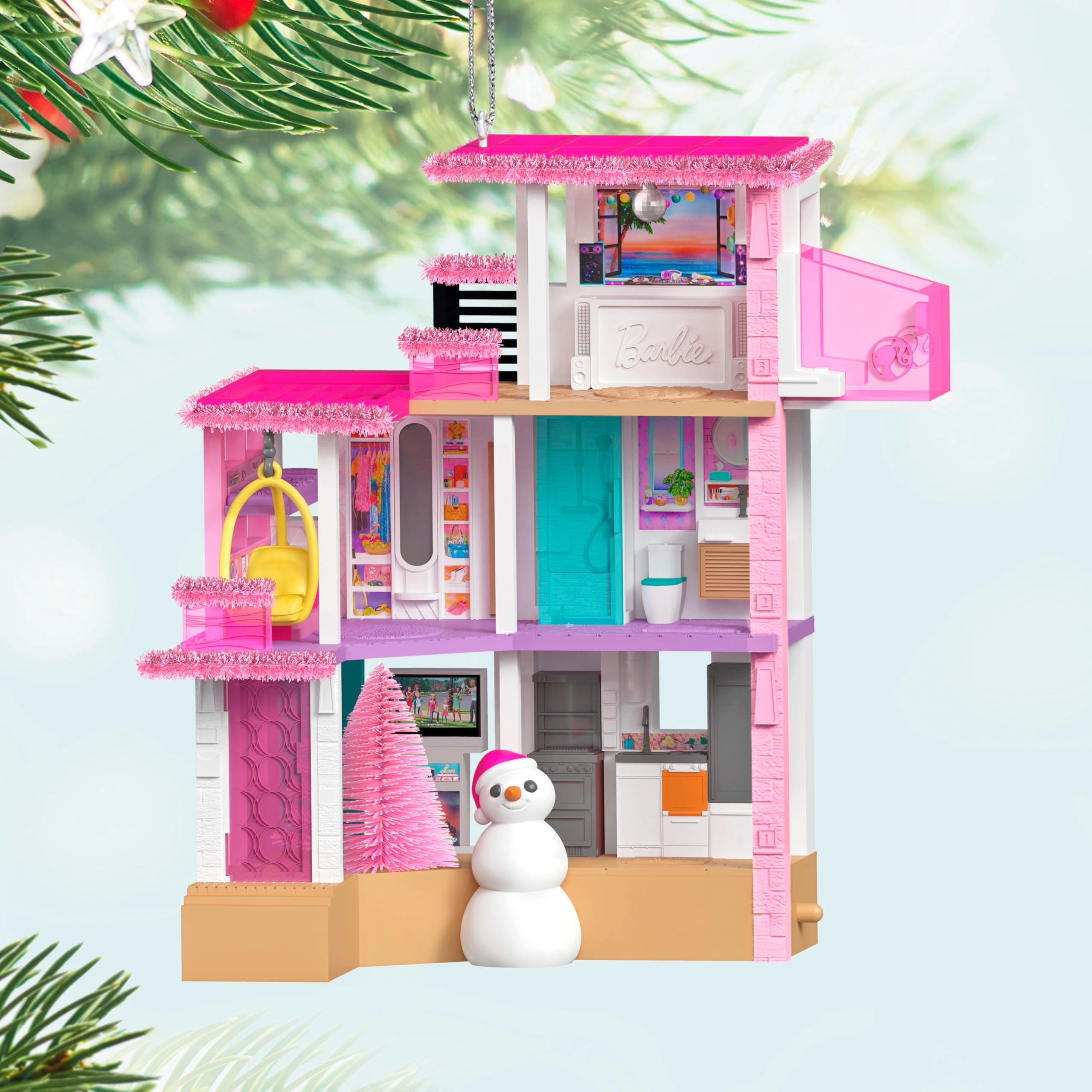 Merriest Dreamhouse Barbie Ornament 2025 Hallmark Keepsakes Christmas Ornament