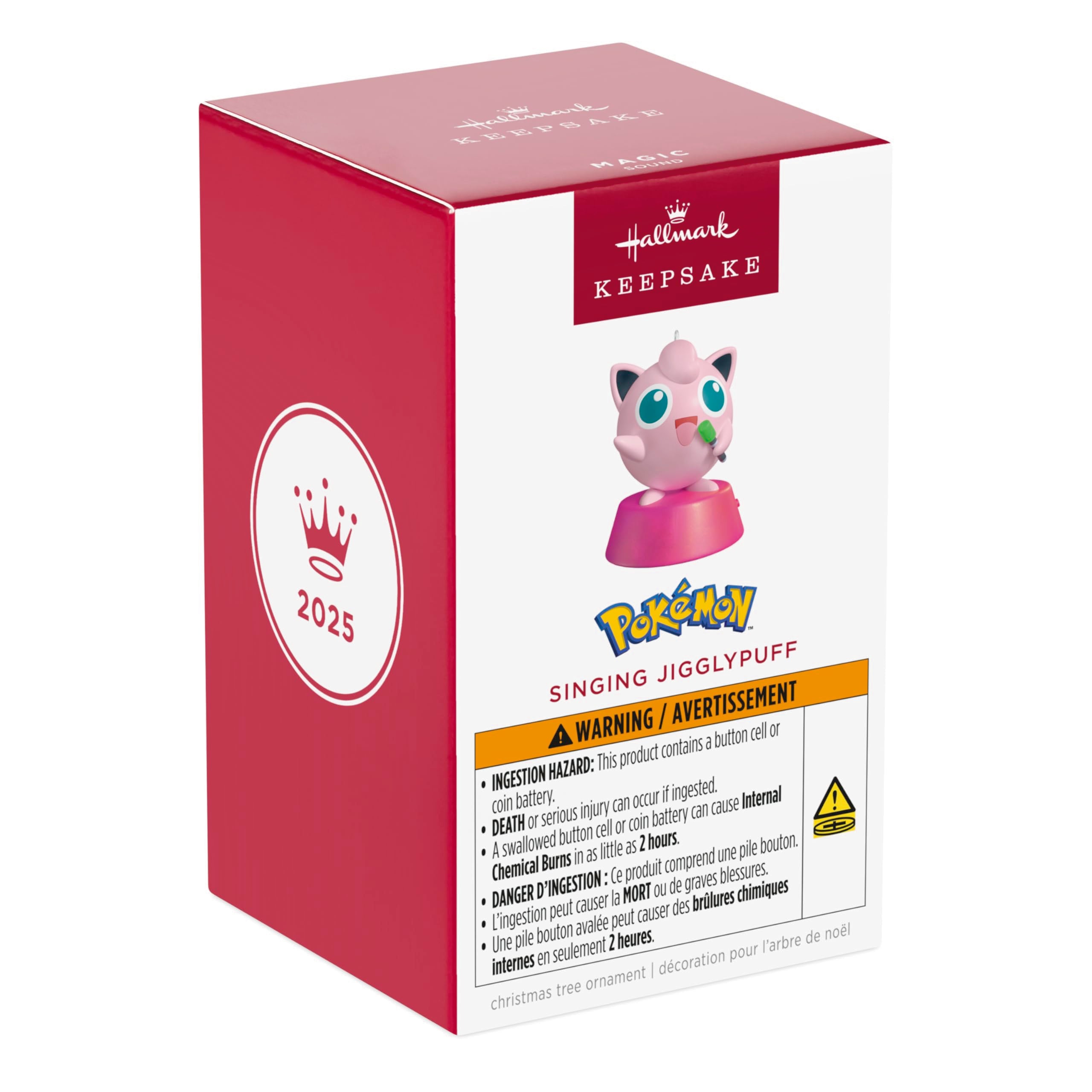 Singing Jigglypuff 2025 Hallmark Keepsake Christmas Ornament