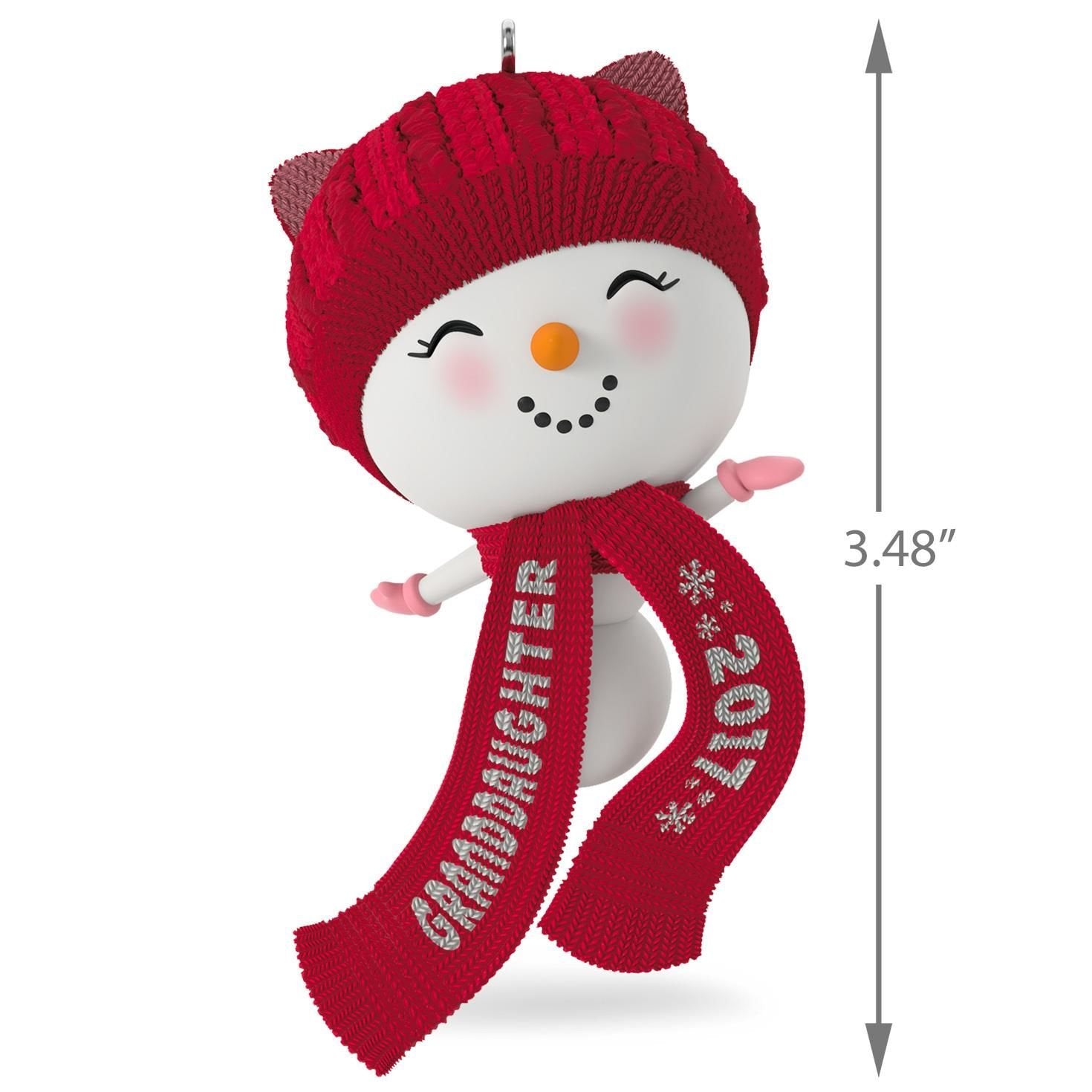 Hallmark 1295QGO1152 Granddaughter Keepsake Christmas Ornaments