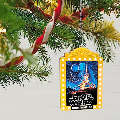 Hallmark Keepsake Christmas Ornament 2023, Star Wars: A New Hope Now Showing Ornament with Light