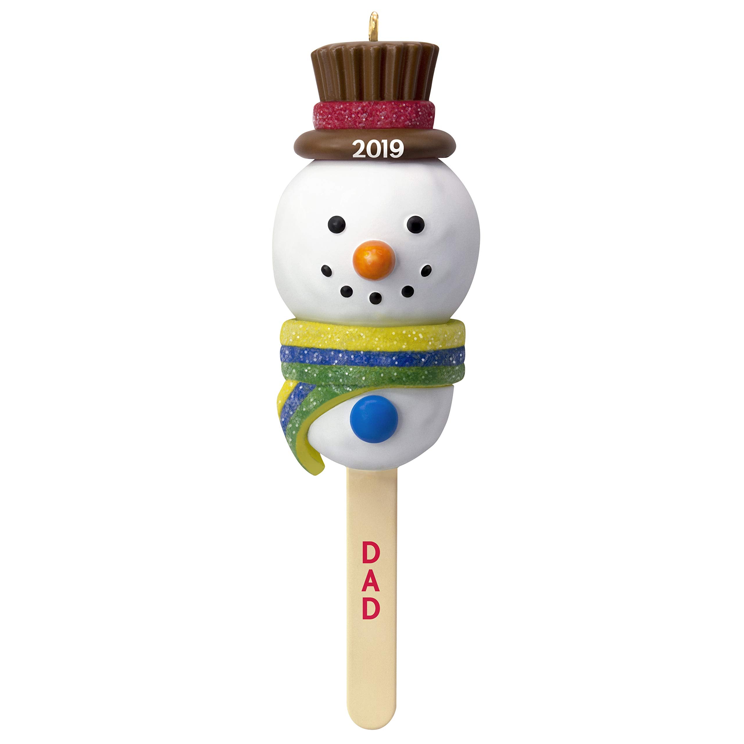 Hallmark Keepsake Christmas Ornament 2019 Year Dated Dad Cake Pop Snowman