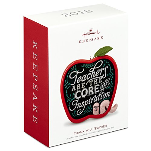 Hallmark Keepsake Christmas Ornament 2018 Year Dated, Thank You, Teacher Appreciation Graduation