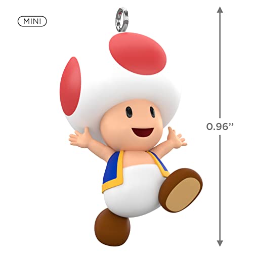 Hallmark Keepsake 0.96" Miniature Christmas Ornament 2023, Nintendo Super Mario Toad Mini, Gifts for Gamers
