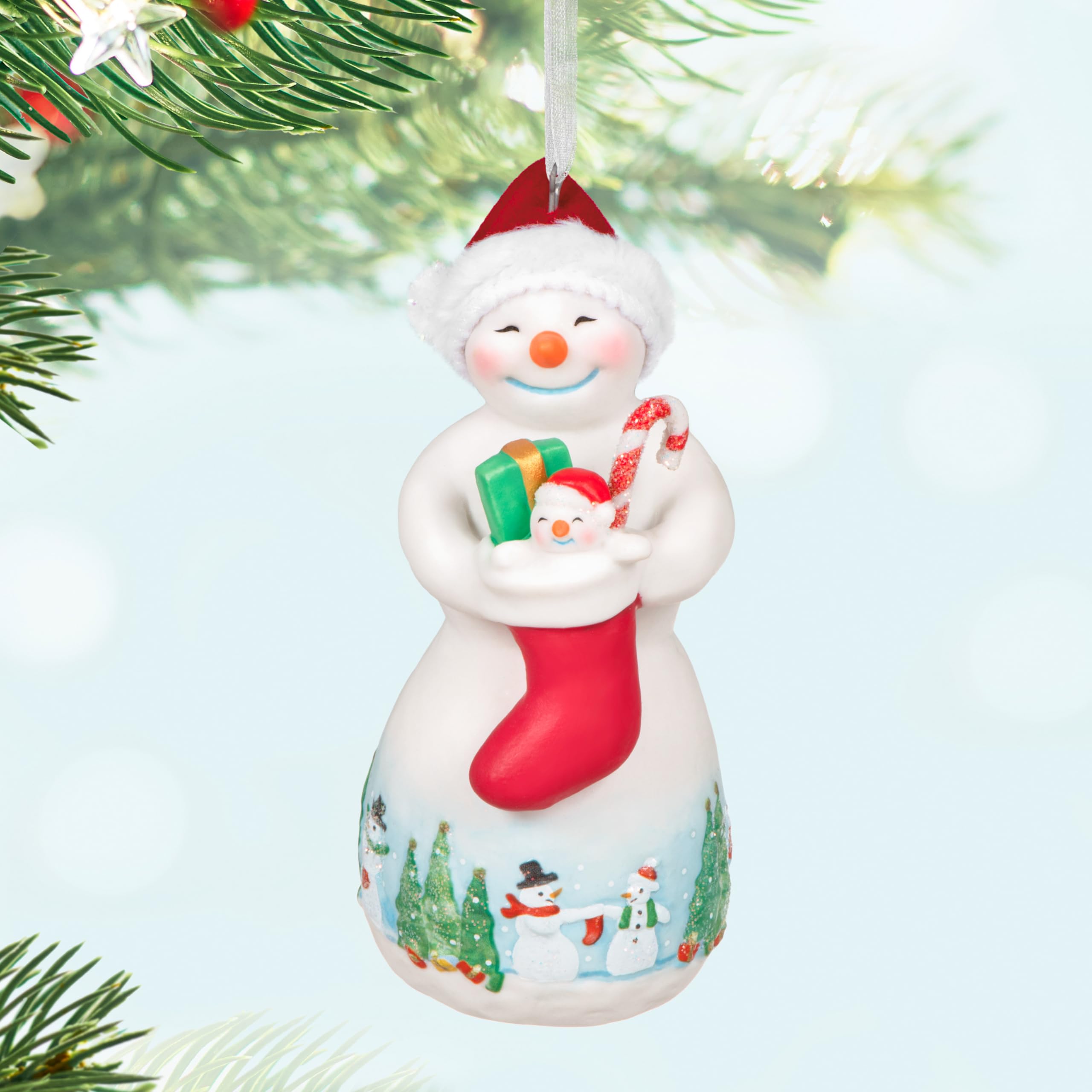 Hallmark Keepsake Christmas Ornament 2024, Snowtop Lodge Noelle T. Klaus, Porcelain, Snowman Collectors Gifts