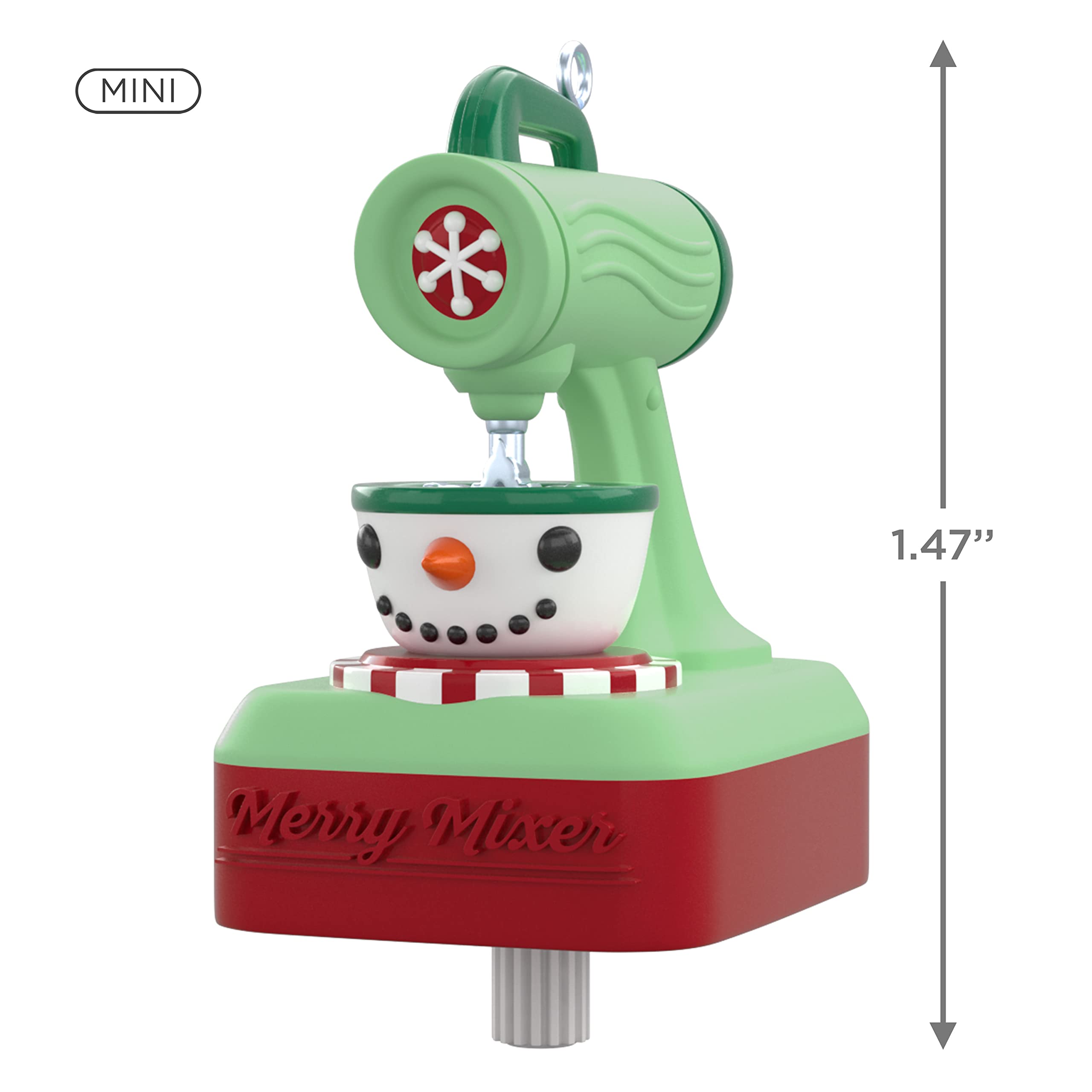 Hallmark Keepsake 1.47" Miniature Christmas Ornament 2022, Merry Mixer, Mini