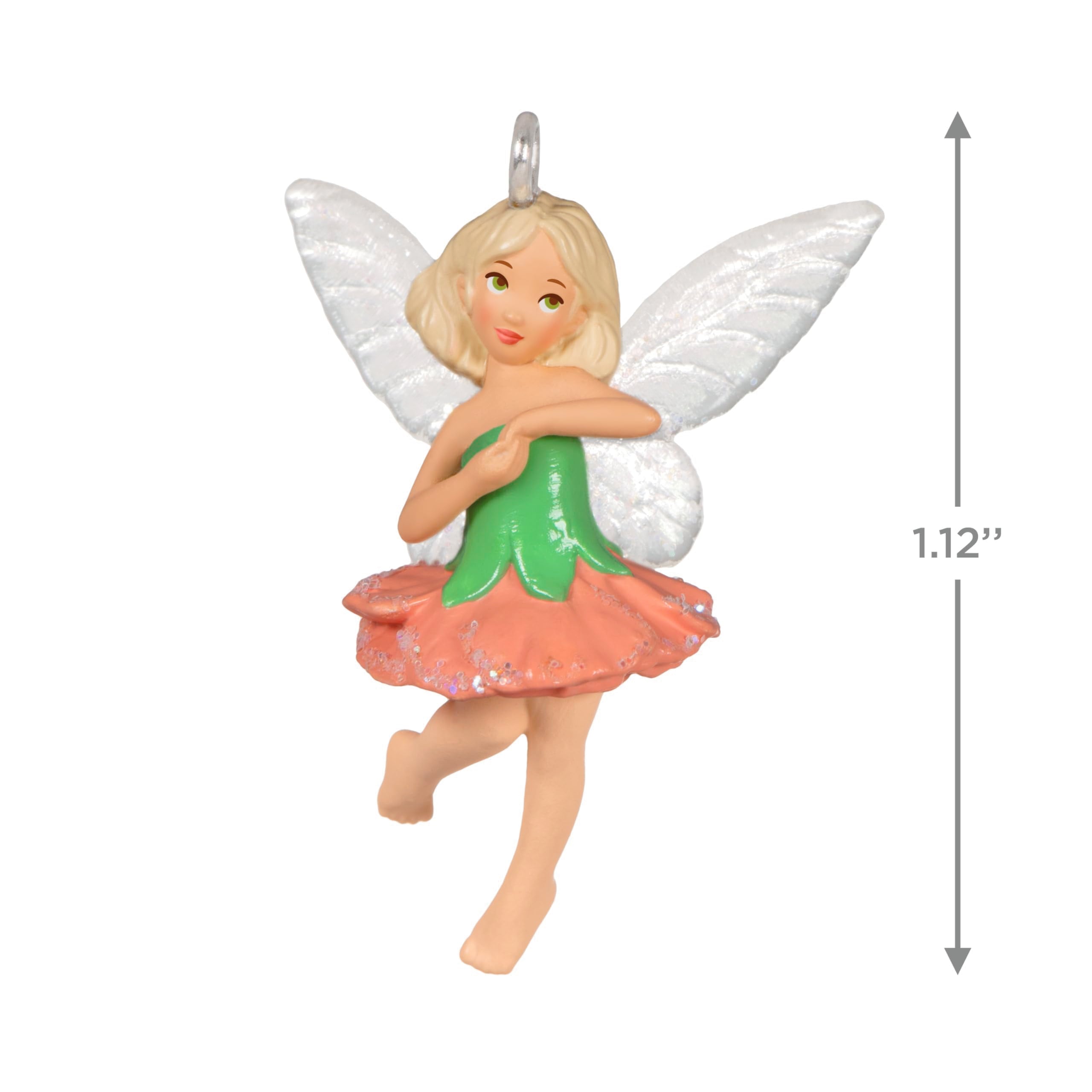 Hallmark Keepsake 1.12" Miniature Christmas Ornament 2024, Mini Cute Carnation Fairy, Gift for Her