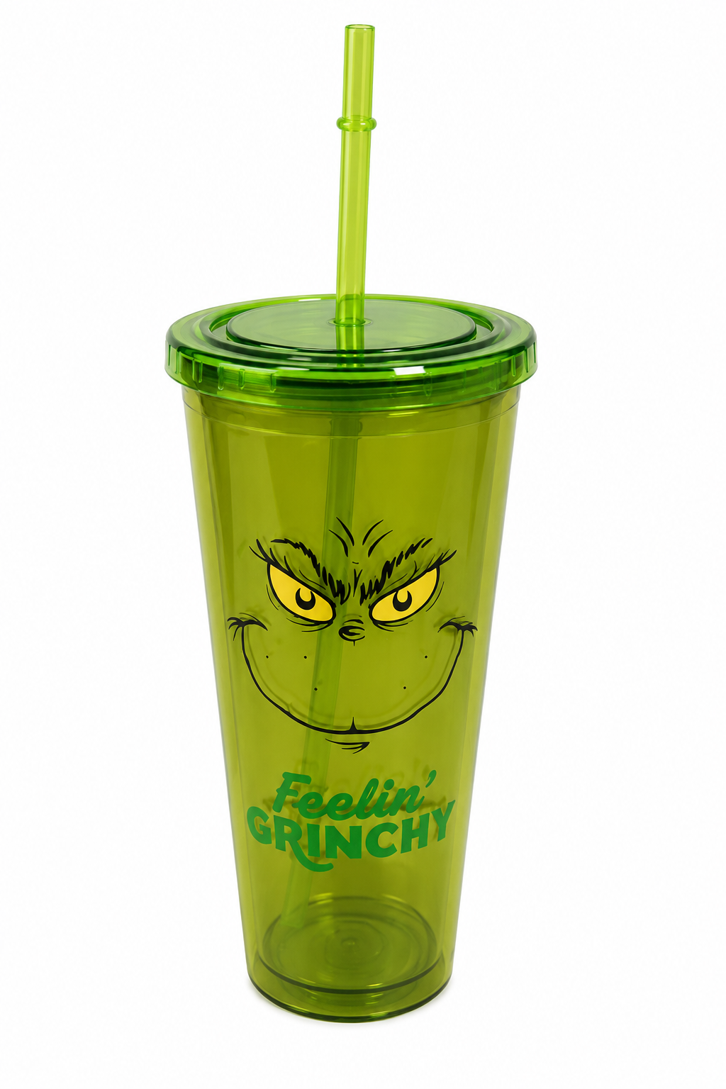 Hallmark Dr. Seuss The Grinch "Feelin' Grinchy" Acrylic Tumbler