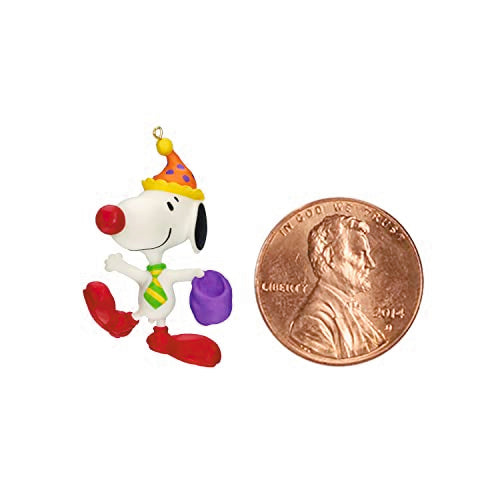 Hallmark Keepsake 1.06" Mini Halloween Ornament 2023, The Peanuts Gang Clowning Around Snoopy Mini