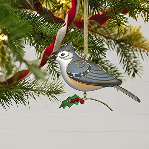 Hallmark Keepsake Christmas Ornament,Plastic, 2022, The Beauty of Birds, Tufted Titmouse