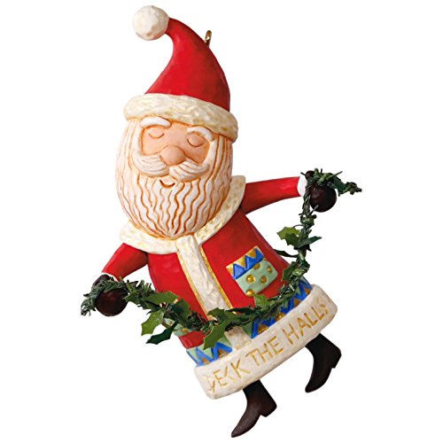Hallmark 1595QGO1725 Santa Christmas with Music Keepsake Christmas Ornaments