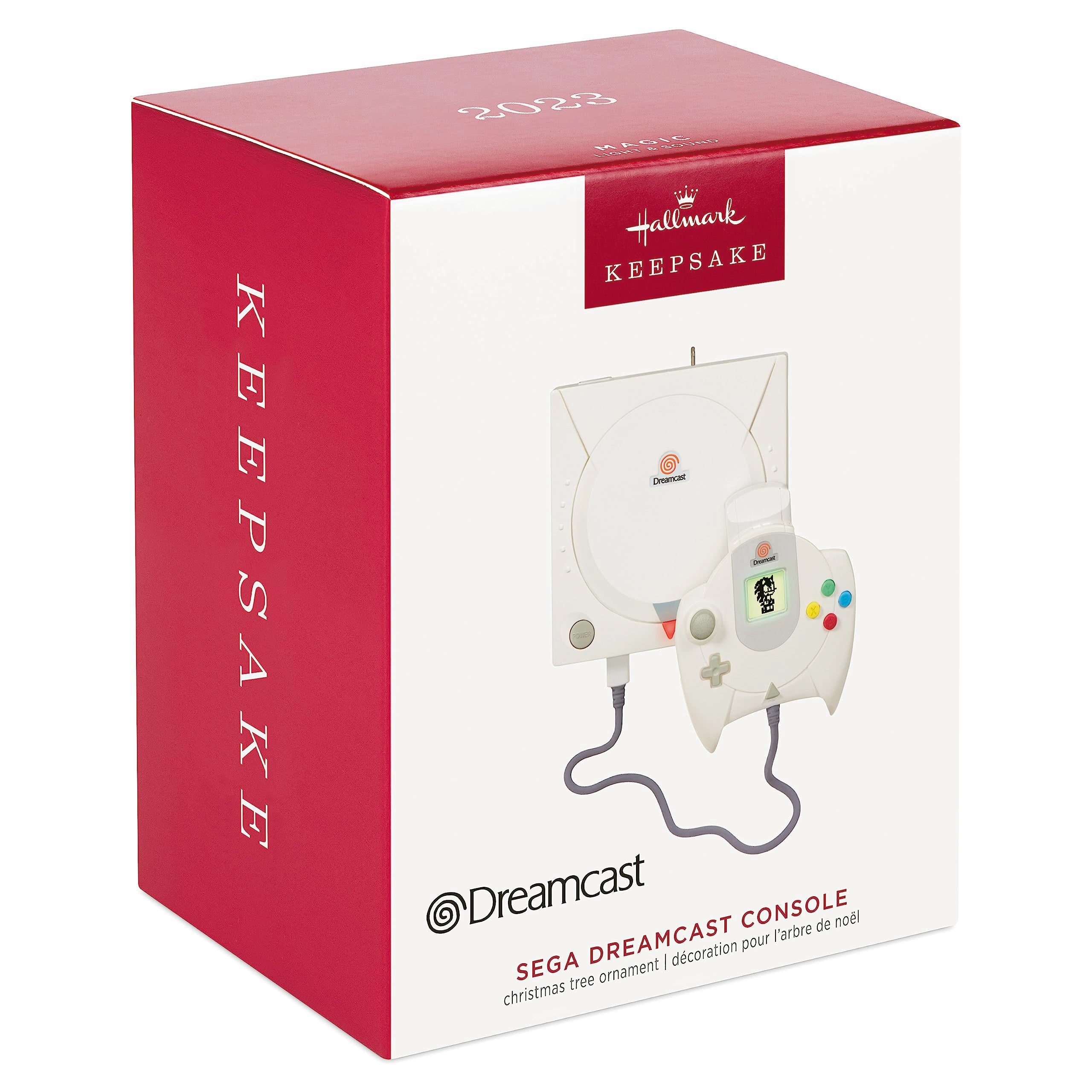 Hallmark Keepsake Christmas Ornament 2023, SEGA Dreamcast Console Musical Ornament with Light