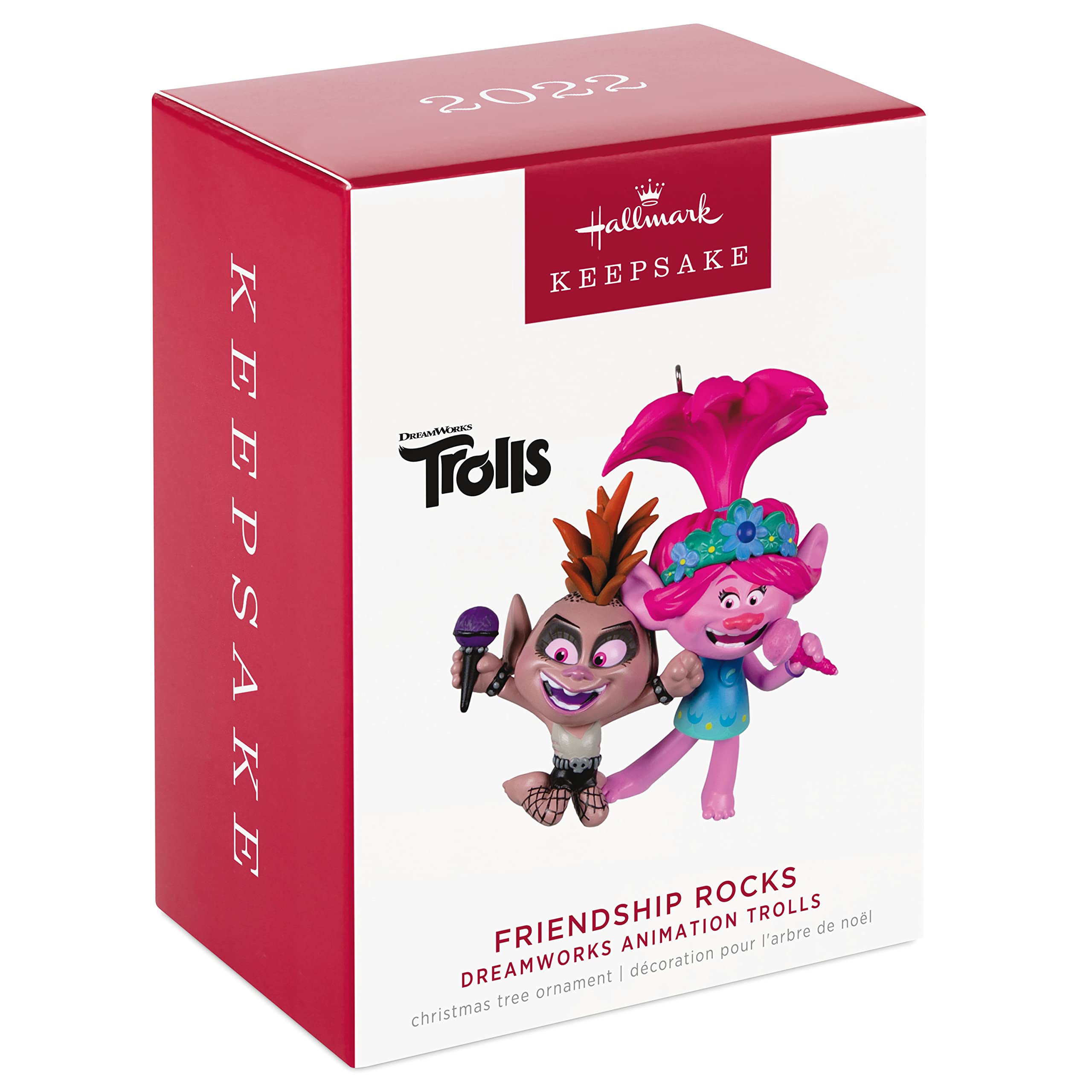 Hallmark Keepsake Christmas Ornament 2022, DreamWorks Trolls Friendship Rocks