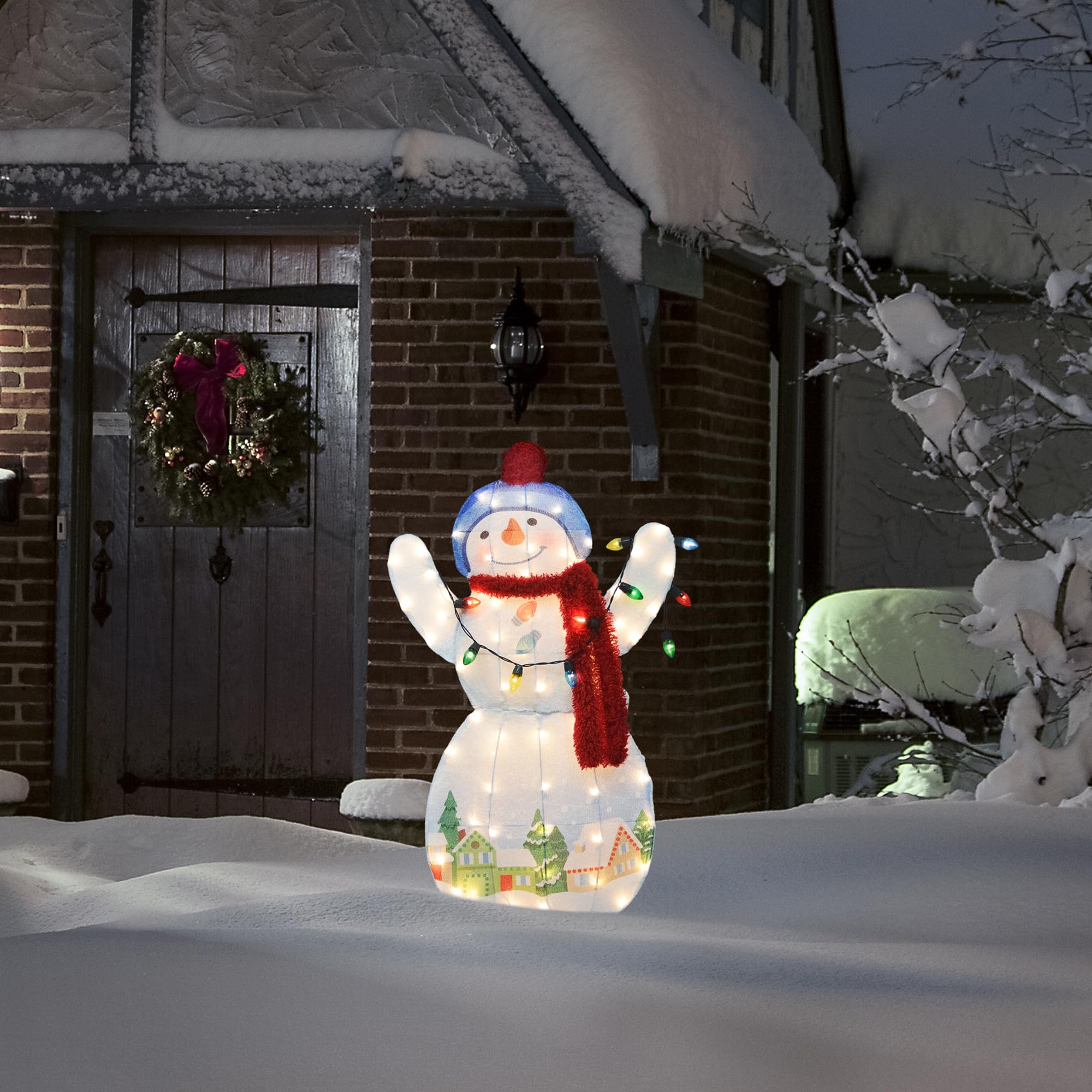 Hallmark Louie D. Lightly Snowtop Lodge Outdoor Decoration