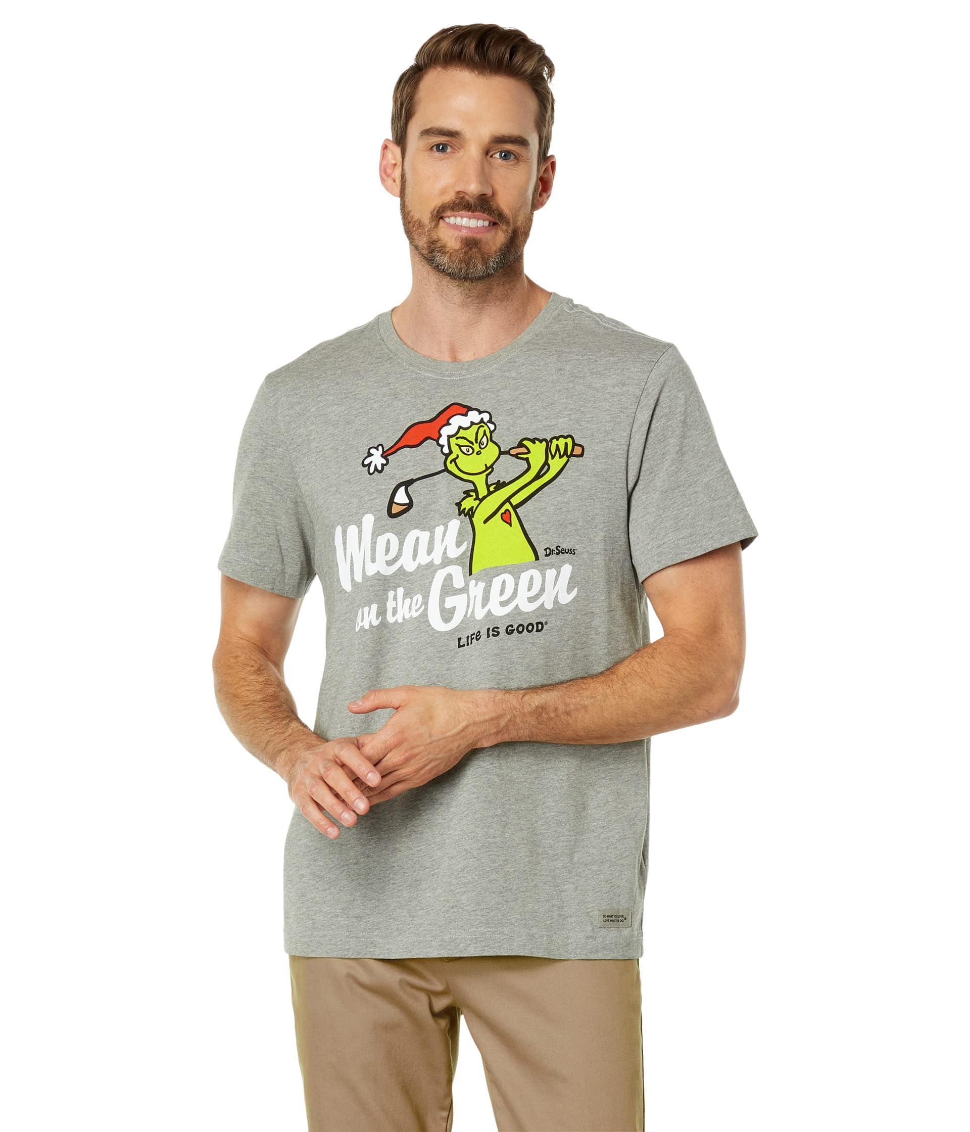 Mean On Green Heather Gray Mens Shirt