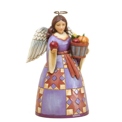 Enesco Jim Shore Heartwood Creek Pint Sized Harvest Angel Figurine, 5.2-Inch