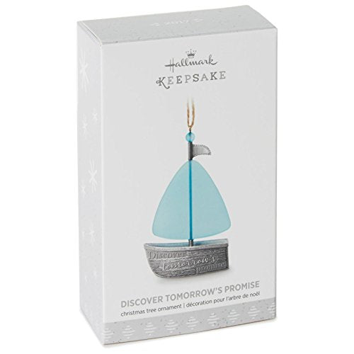 Hallmark Keepsake Ornament Discover Tomorrow's Promise Sailboat Milestones