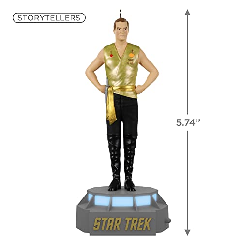 Hallmark Keepsake Christmas Ornament, Star Trek Mirror, Mirror Collection Captain James T. Kirk, Storytellers Light and Sound