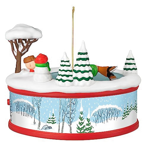 Hallmark Keepsake Christmas Ornament 2023, The Peanuts Gang Christmastime is Here Musical Ornament with Motion, Gifts for Peanuts Fans