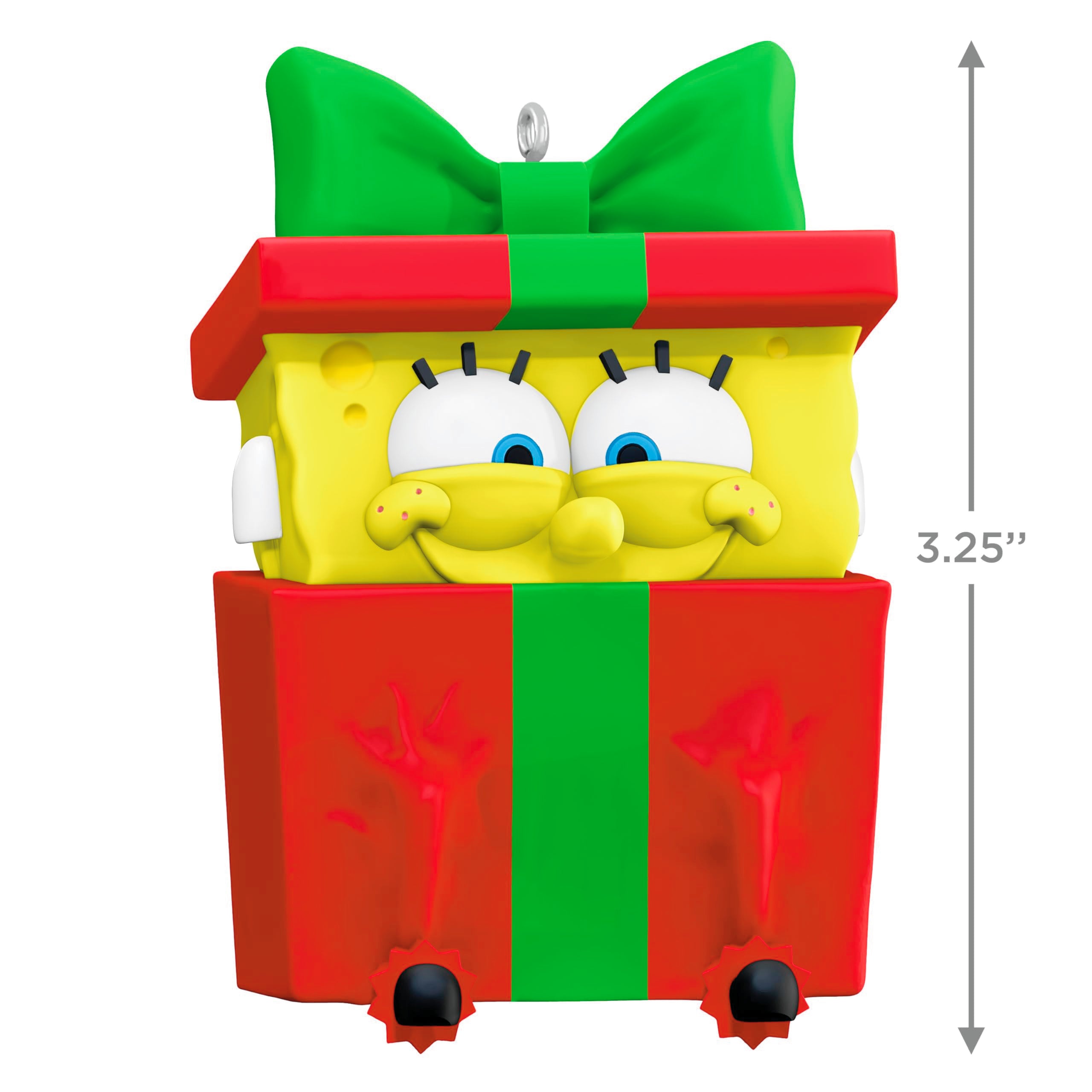 Sponge-boxed for Christmas, Spongebob Squarepants, 2025 Hallmark Keepsake Christmas Ornament