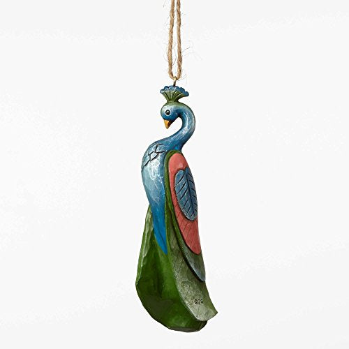 Jim Shore Winter Wonderland Peacock Christmas Tree Ornament