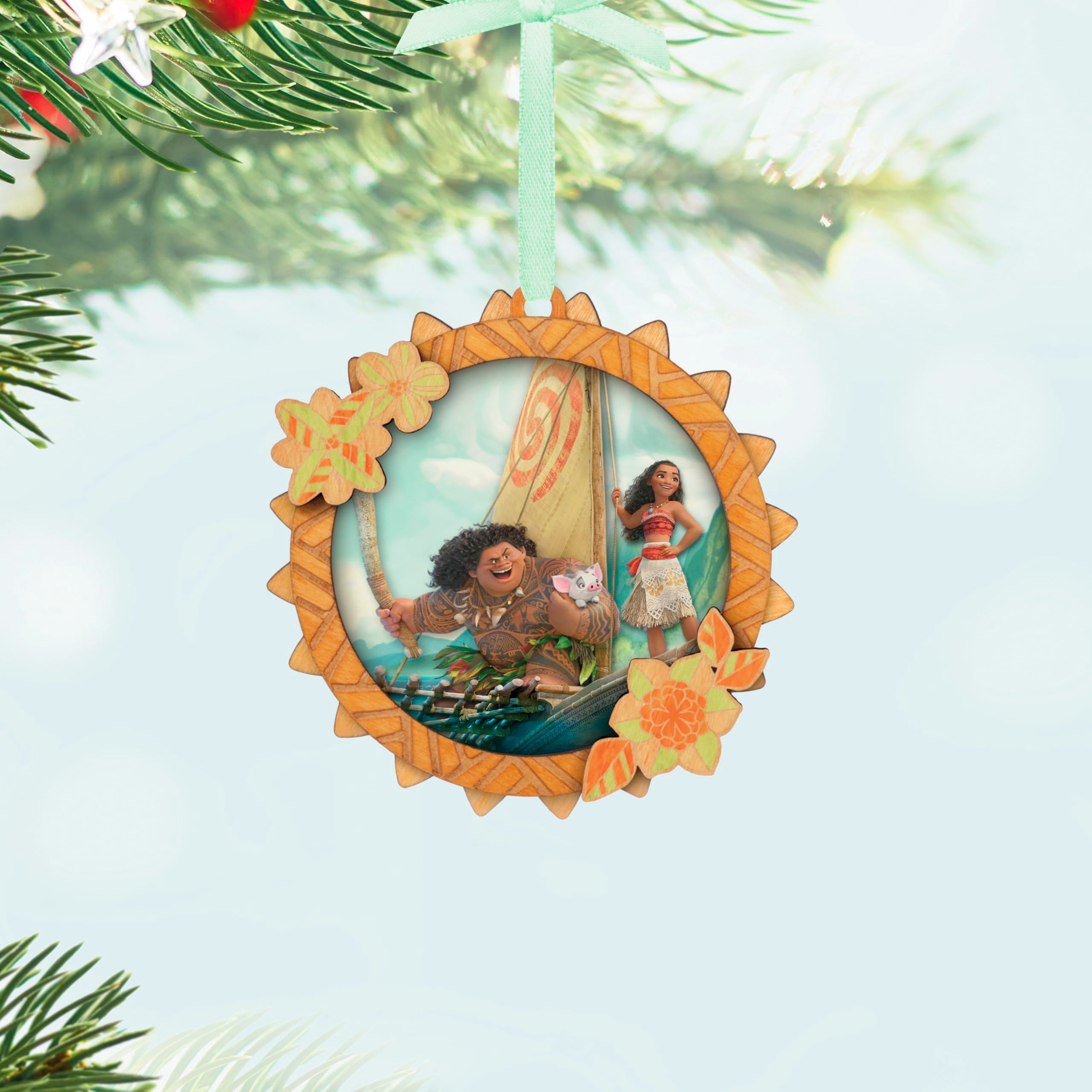 Setting Sail, Disney Moana 2025 Hallmark Keepsake Christmas Ornament