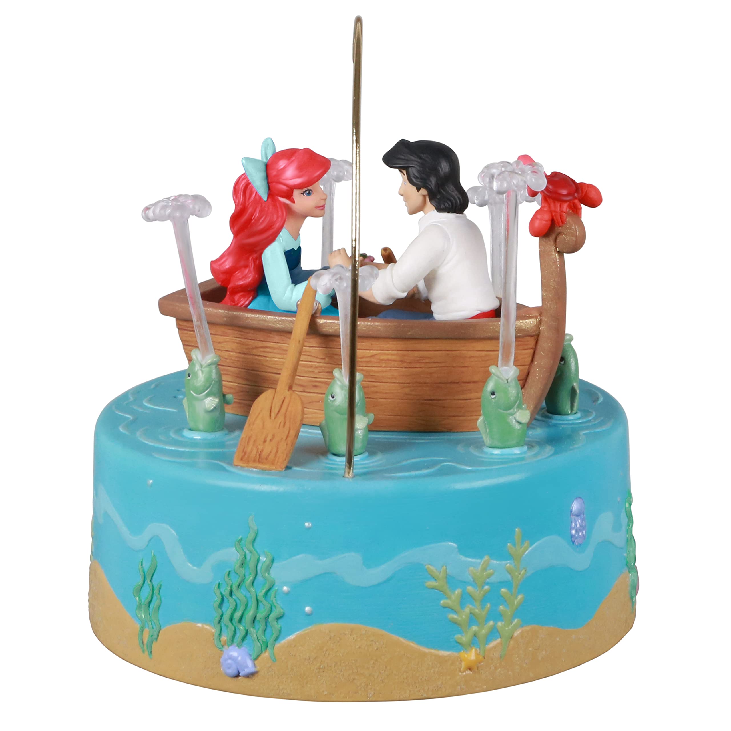 Hallmark Keepsake Christmas Ornament 2021, Disney The Little Mermaid Kiss The Girl, Musical with Motion