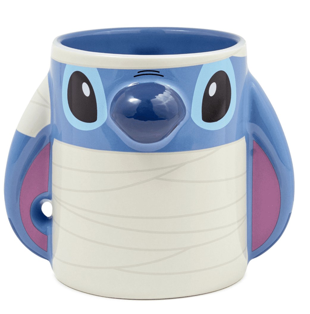 Hallmark Disney Lilo & Stitch Mummy Halloween Ceramic Coffee Mug Cup Decor Gift