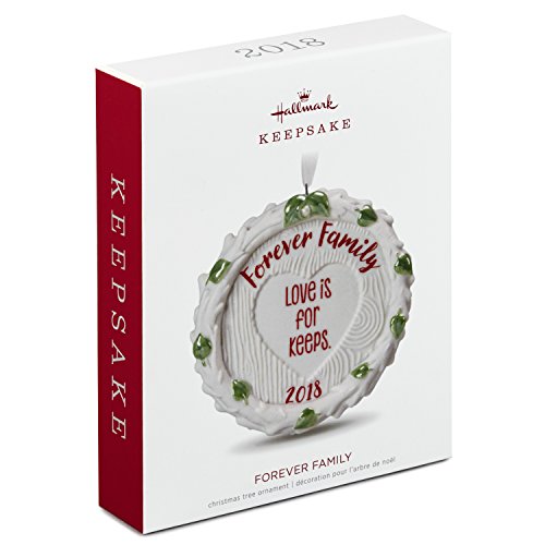 Hallmark Keepsake Christmas Ornament 2018 Year Dated, Forever Family, Porcelain