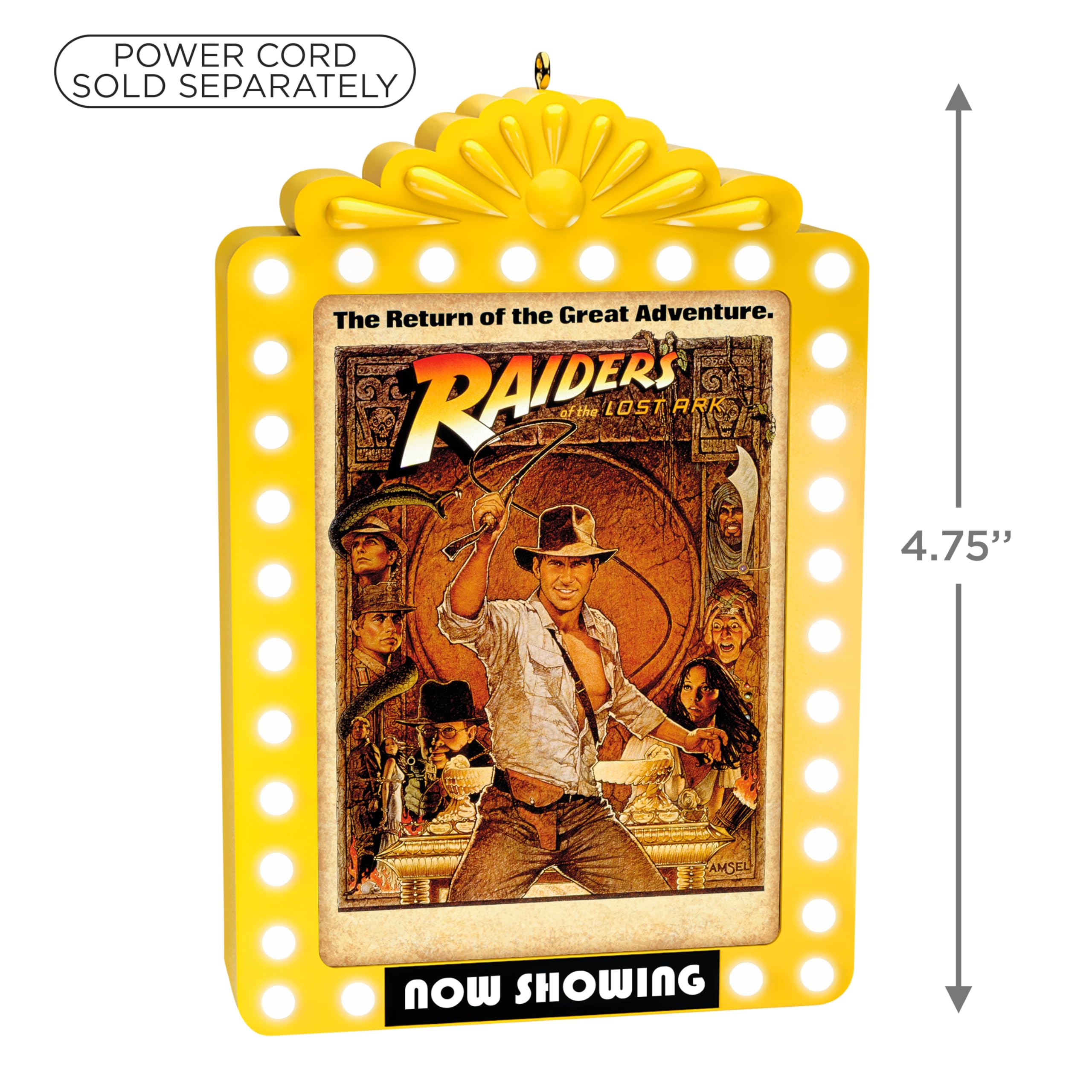 Now Showing Indiana Jones and the Raiders of the Lost Ark, 2025 Hallmark Keepsake Christmas Ornament
