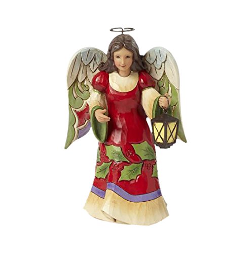 Enesco Jim Shore Heartwood Creek Pint Sized Angel with Lantern Figurine, 5.25-Inch