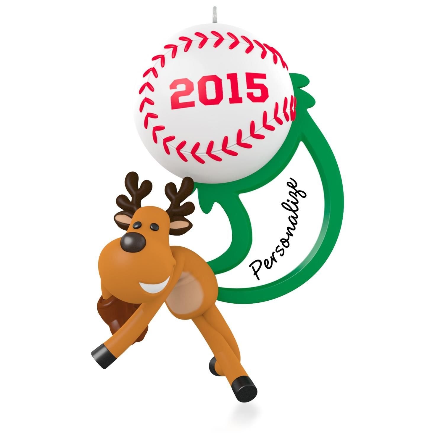 Hallmark Keepsake Ornament Star Slugger Personalized Baseball 2015