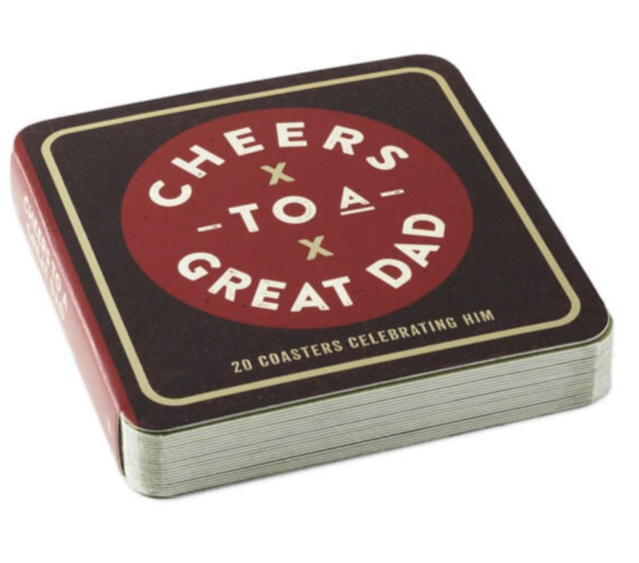 Cheers to a Great Dad Coaster Book - 20 coasters