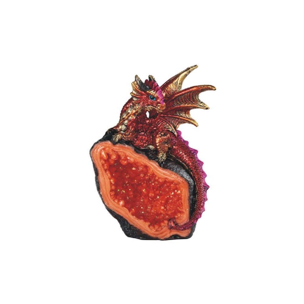 Red Crystal Dragon Figurine