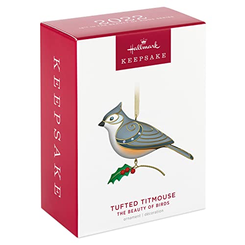 Hallmark Keepsake Christmas Ornament,Plastic, 2022, The Beauty of Birds, Tufted Titmouse