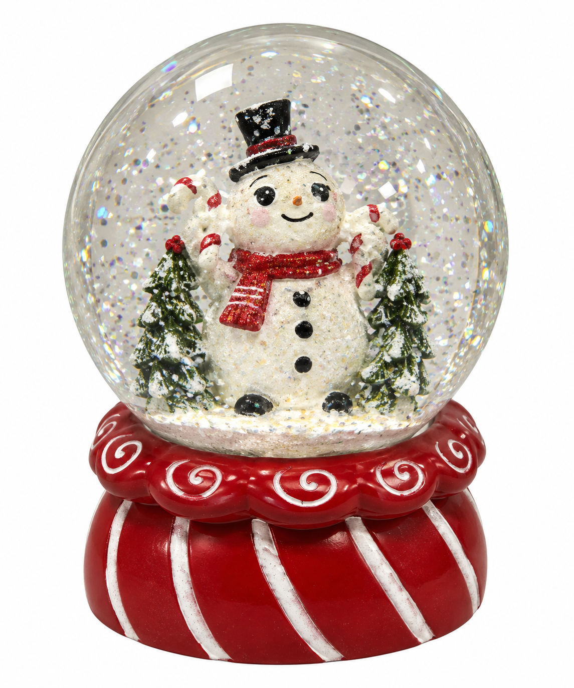 Snowman Glass Christmas Transpac Snow Globe