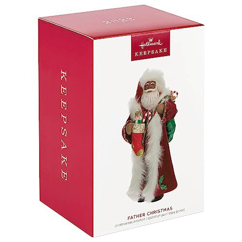 Hallmark Keepsake Christmas Ornament 2023, Black Father Christmas, Gifts for Santa Collectors
