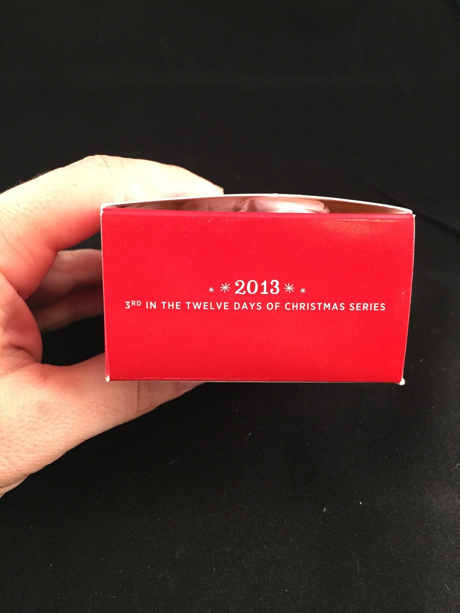 Hallmark Keepsake Ornament Three French Hens 3rd in Twelve Days of Christmas Series 2013