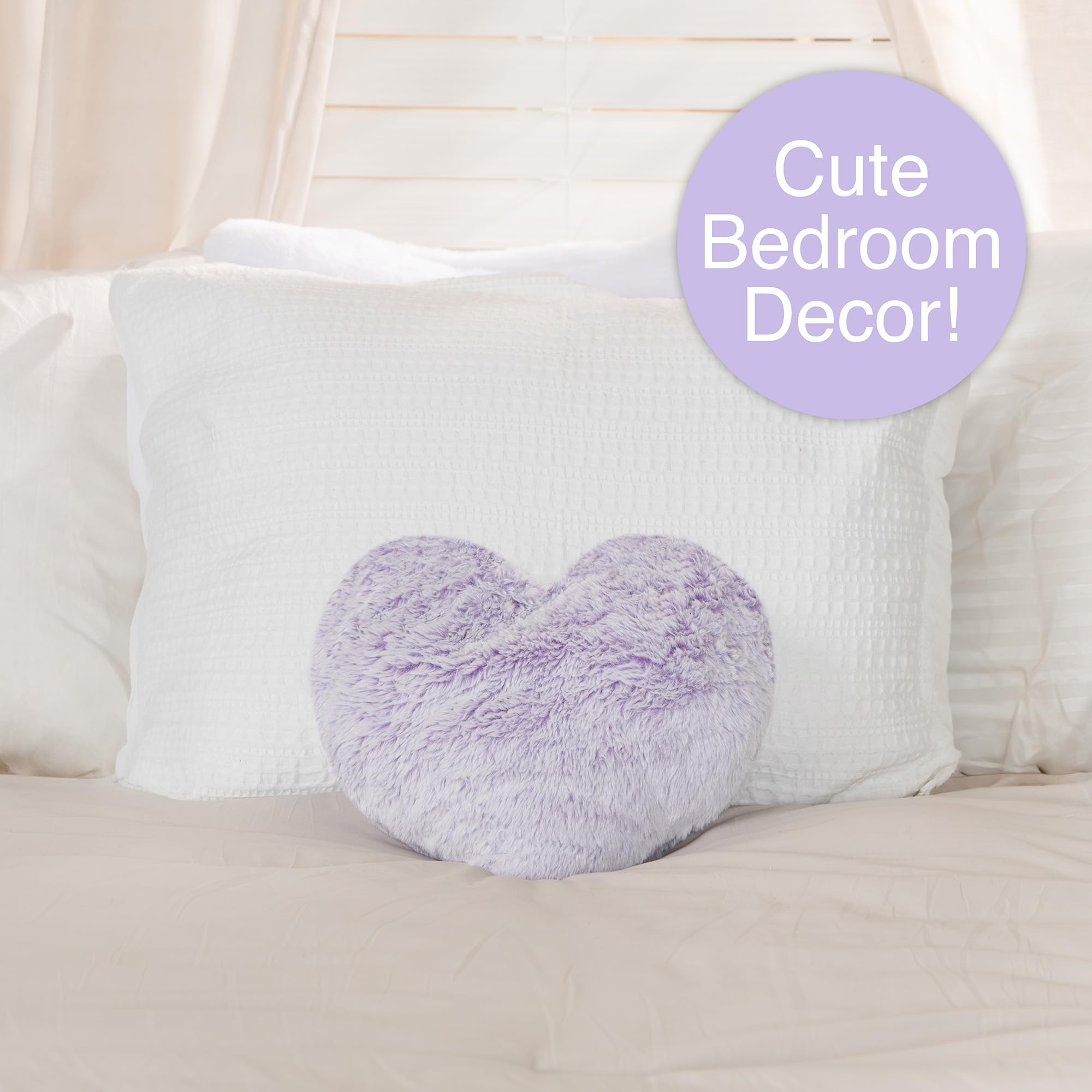 Warm Pals Lavender Heart Plush Microwavable Weighted Lavender Scented Pillow NWT