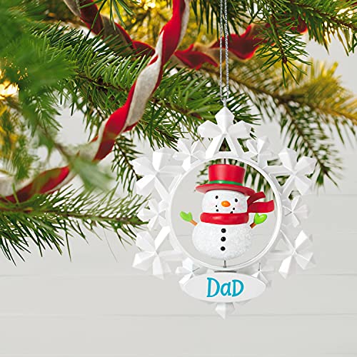 Hallmark Keepsake Christmas Ornament 2021, Dad Snowflake