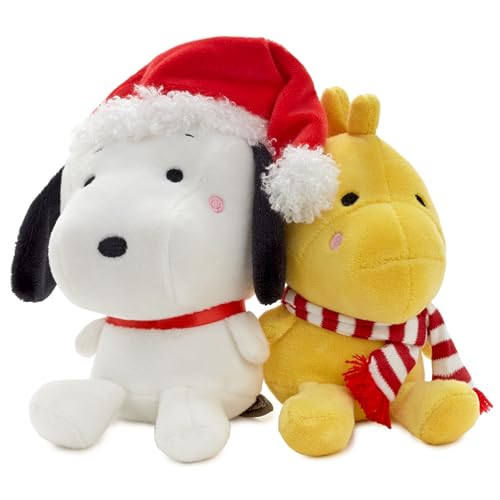 Better Together Peanuts® Holiday Snoopy and Woodstock Magnetic Plush, Set of 2