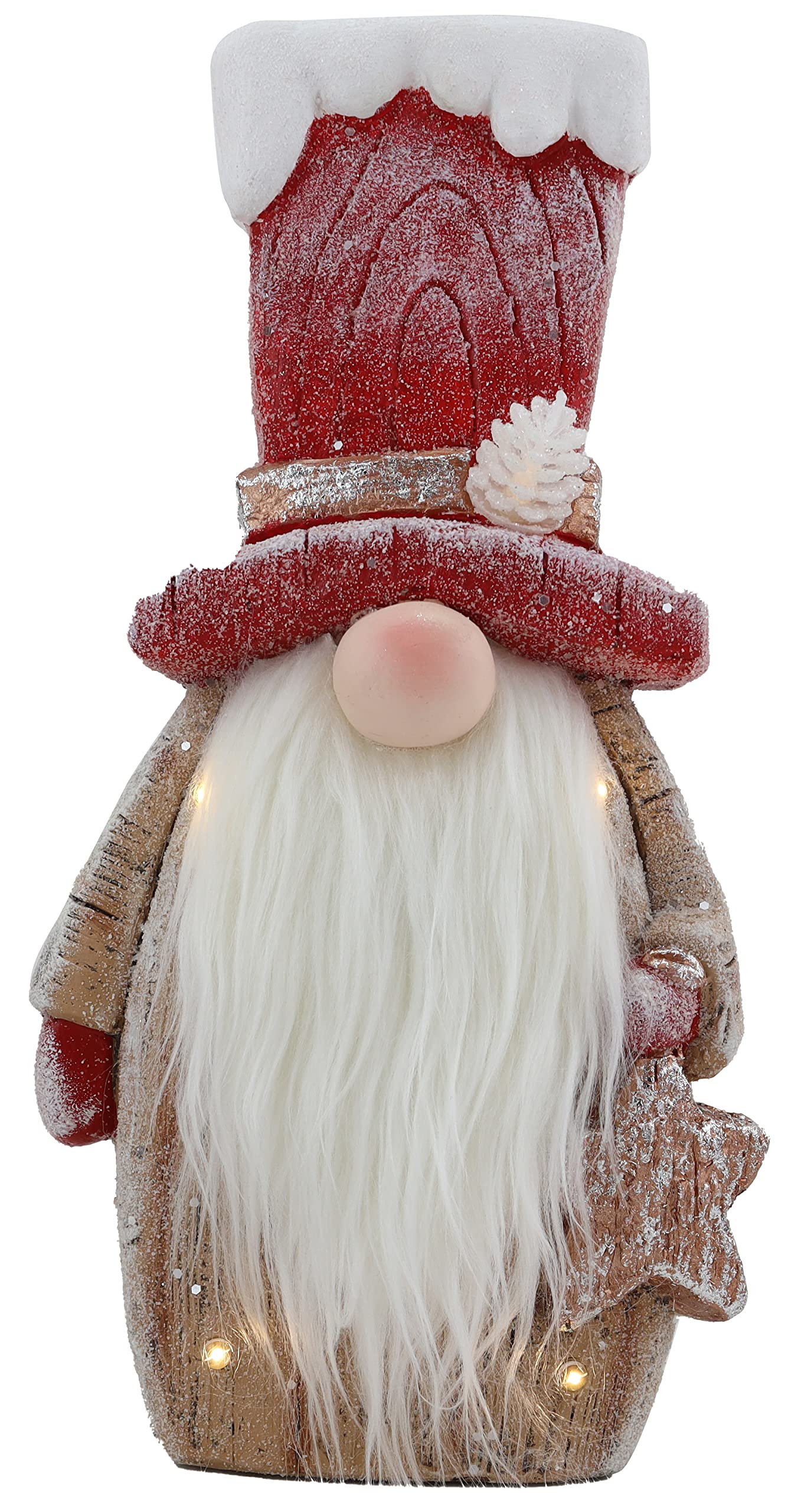 A Cheerful Giver Bearded Gnome Collectible Christmas Figurine