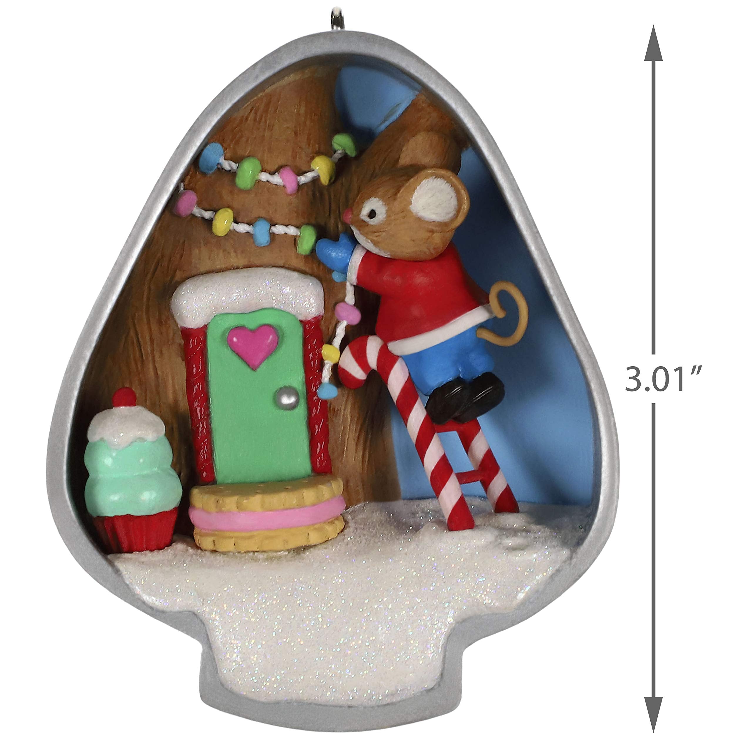 Hallmark Keepsake Christmas Ornament 2019 Year Dated, Cookie Cutter Christmas Mouse, (1599QXR9089)