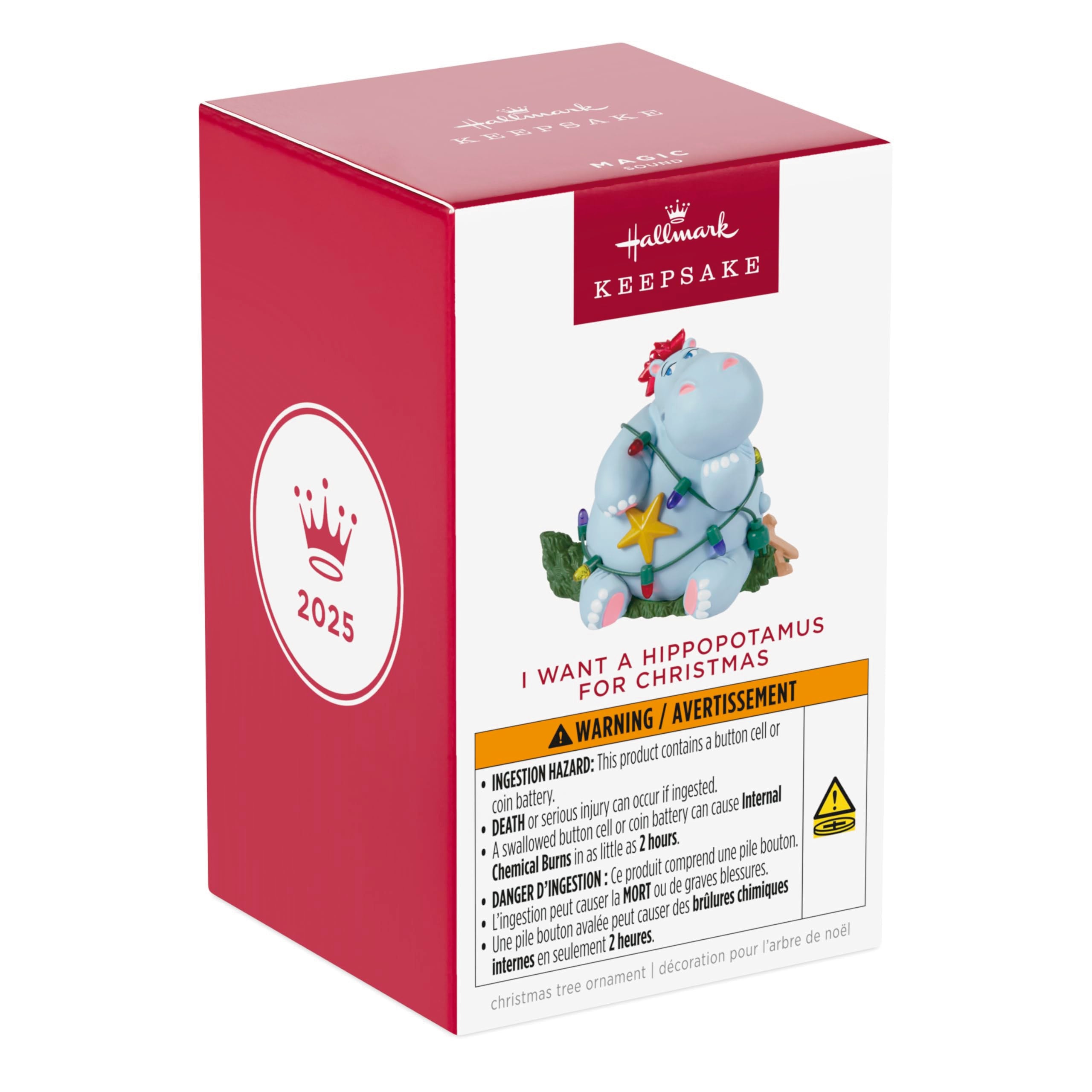 I Want a Hippopotamus for Christmas, 2025 Hallmark Keepsake Christmas Ornament