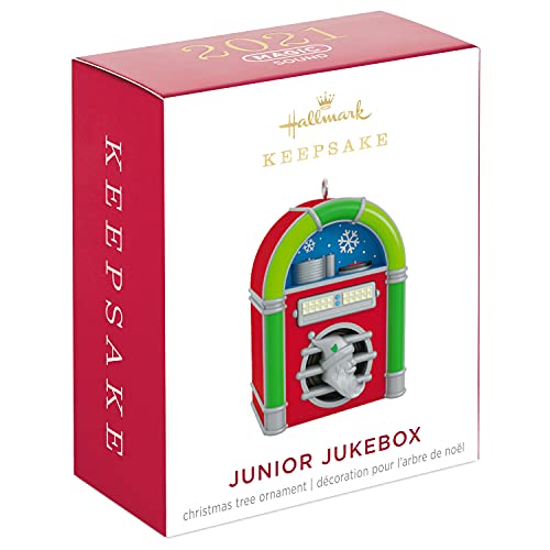 Hallmark Keepsake 1.24" Miniature Christmas Ornament 2021, Mini Junior Jukebox, Musical