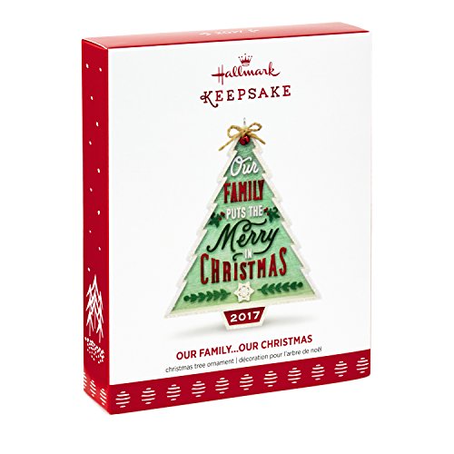 Hallmark Keepsake 2017 Our Family...Our Christmas Tree Dated Christmas Ornament