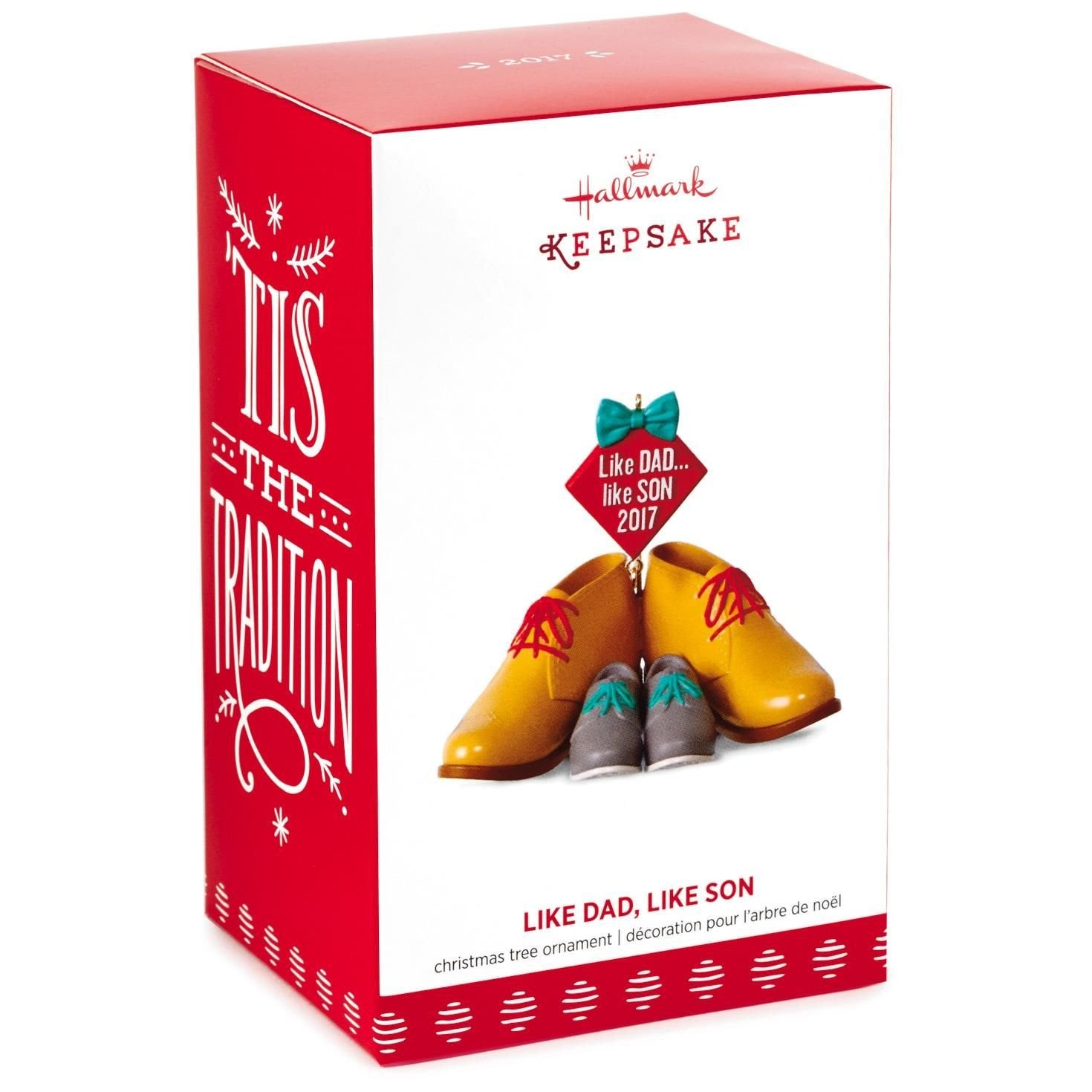 Hallmark 1295QGO1105 Dad and Son Keepsake Christmas Ornaments