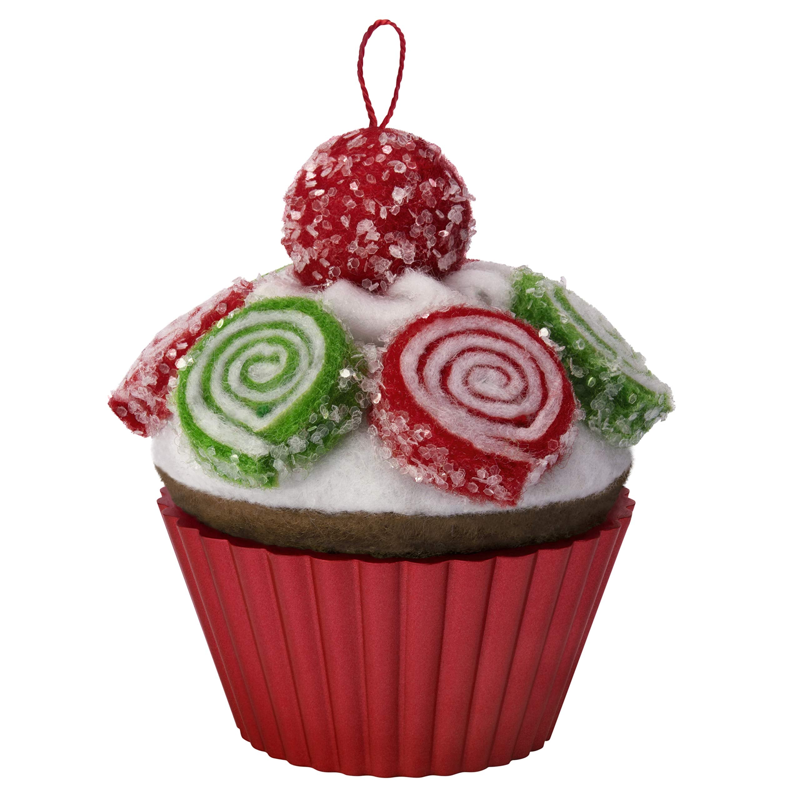 Hallmark Keepsake Christmas Ornament 2019 Year Dated, Christmas Cupcakes Pinwheel Sweetness Fabric