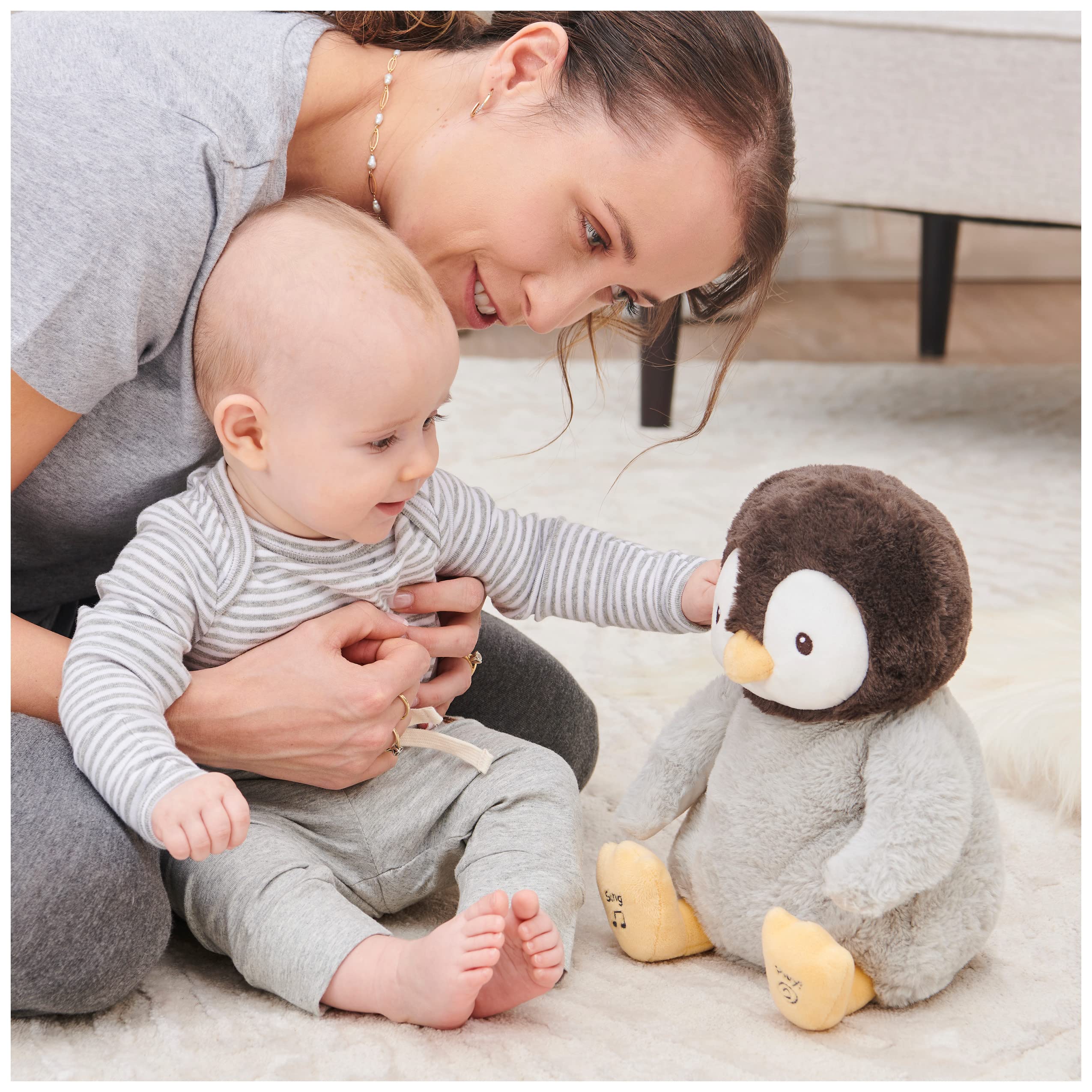 Baby GUND Kissy the Penguin Animated Musical Flappy Plush
