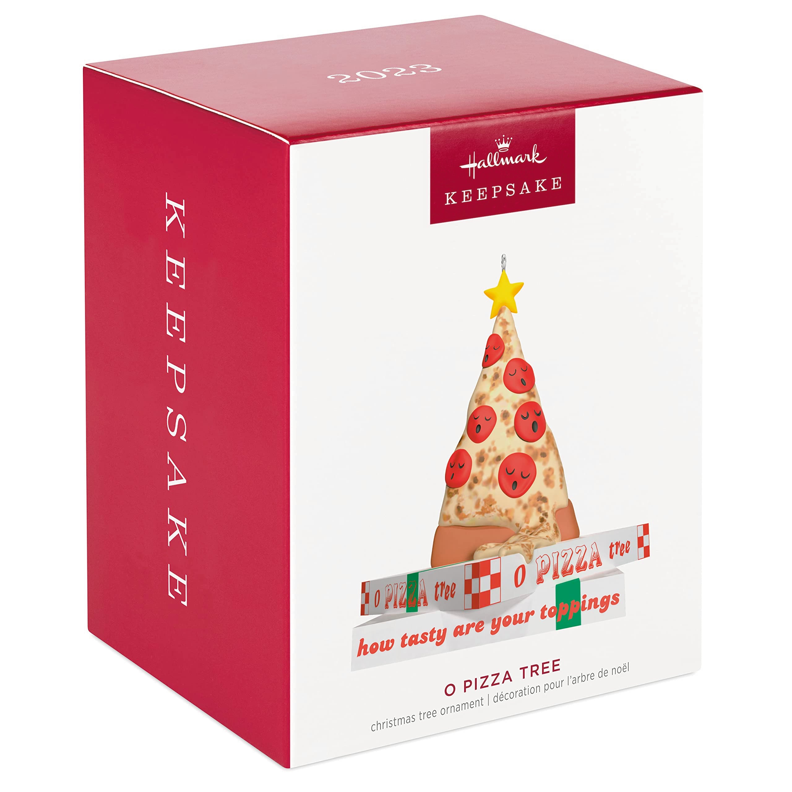 Hallmark Keepsake Christmas Ornament 2023, "O Pizza Tree," Funny Ornament, Food Gifts
