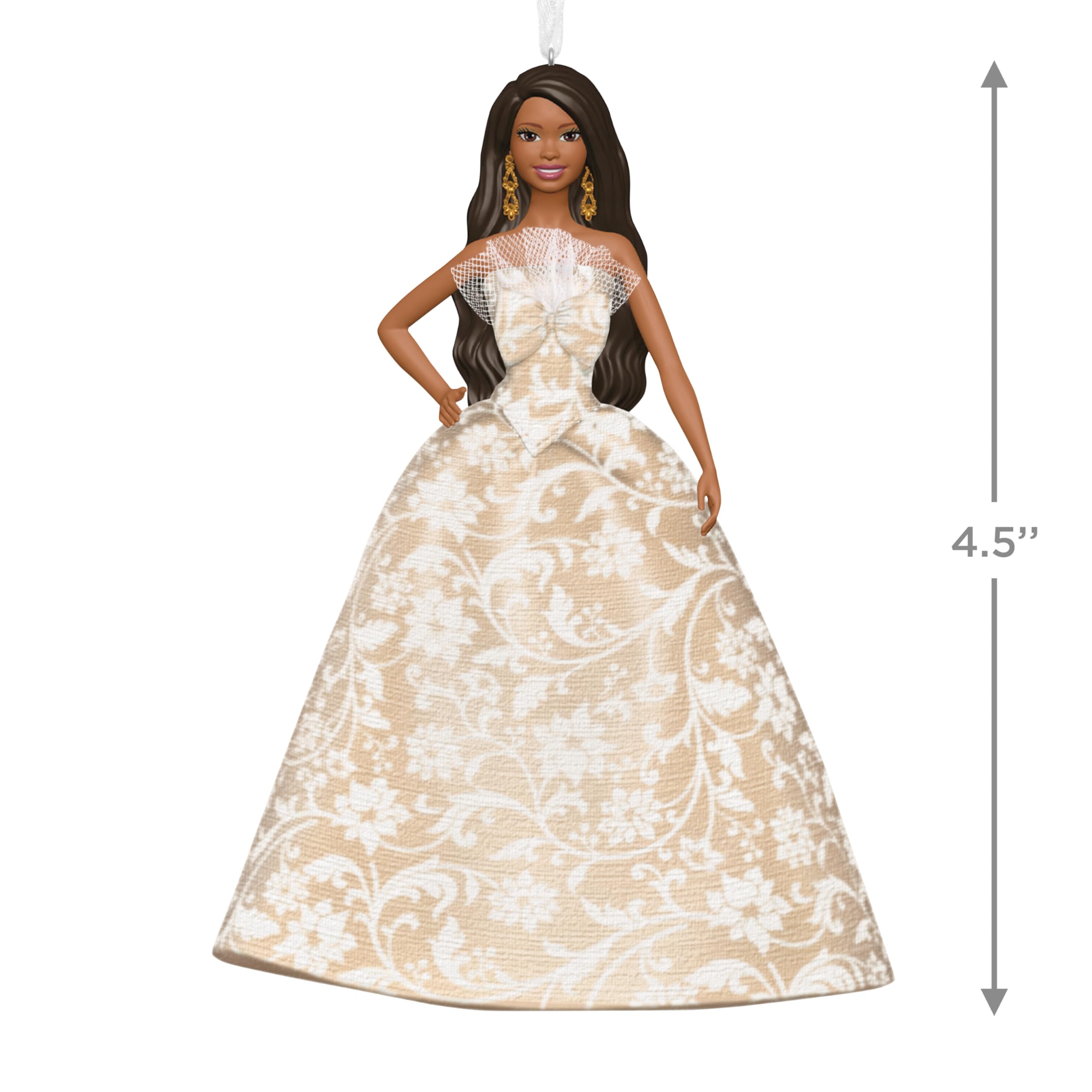 Holiday Barbie Ornament, Inspired by the 2025 Holiday Barbie Doll, 2025 Hallmark Keepsake Christmas Ornament